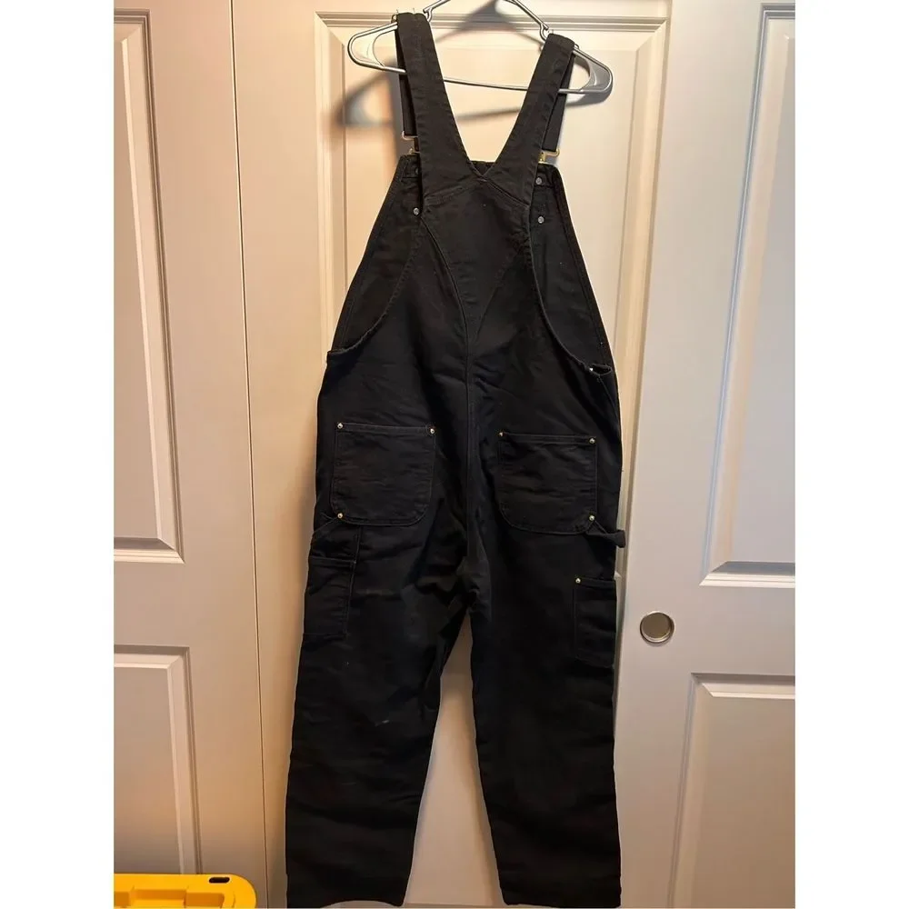 Black Carhartt Bibs 38 x 32 - Picture 7 of 11
